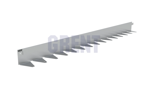 Бордюр стальной GRENT BR L-образный 1200*80, 1,5, нержавеющий