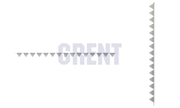 Бордюр стальной GRENT BR L-образный 1200*50, 1,5, нержавеющий