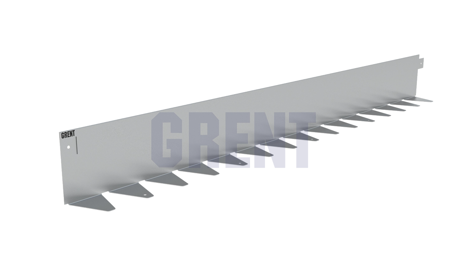 Бордюр стальной GRENT BR L-образный 1200*130, 1,5, оцинкованный