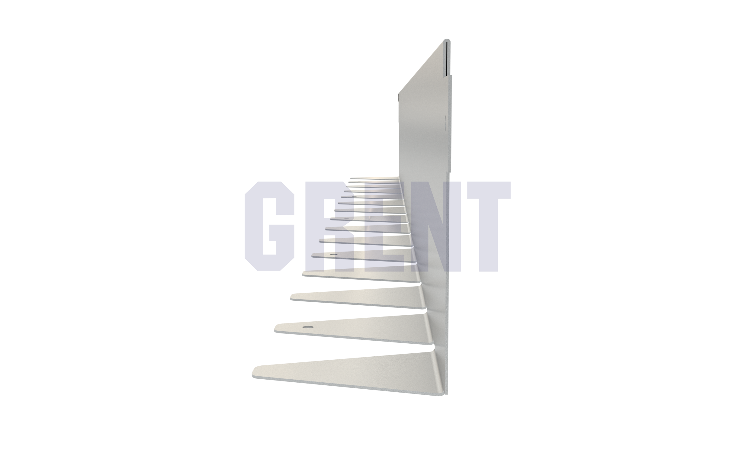 Бордюр стальной GRENT BR L-образный 2400*130, сталь 1.5 мм, нержавеющий Бордюр стальной GRENT BR L-образный 2400*130, сталь 1.5 мм, нержавеющий